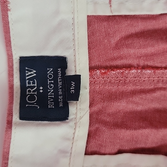 J.CREW RIVINGTON CORAL RED SHORTS/ 31W. - Picture 4 of 7
